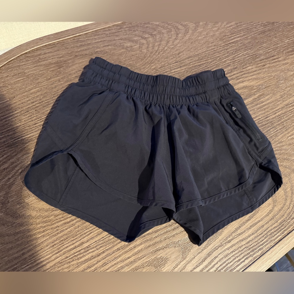 Lululemon Black Track That High Rise Shorts